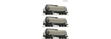 Roco 6680001 - TT - 3-tlg. Set Knickkesselwagen, DR, Ep. IV